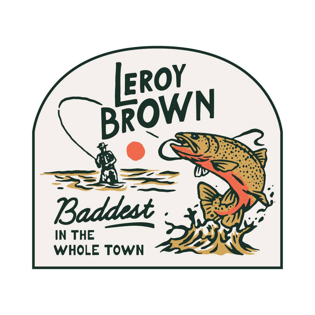 Leroy Brown Sticker – Graphic Lab - Main Image